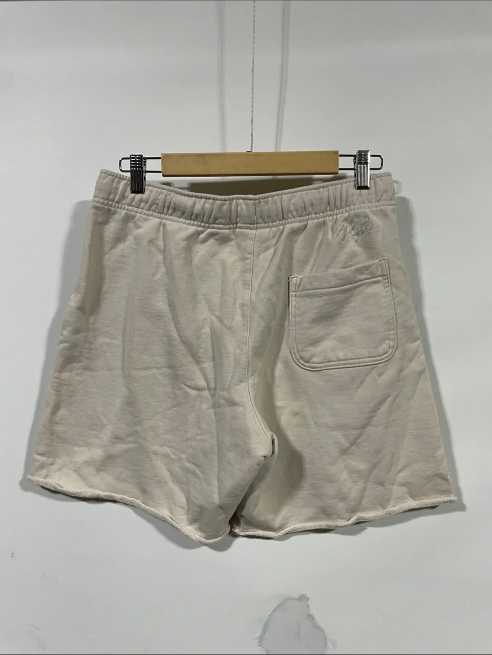 Jordan Men's Neutral Beige Athletic Shorts with White Jumpman